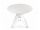 ROUND-TOPPED TRANSPARENT POLYCARBONATE DESIGN TABLE OMETTO - SMOKED - WHITE TOP -  DIAMETER 90