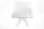 Transparent Table 200x100 Design Polycarbonate OMETTO - White Top - Rectangular