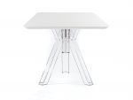 Transparenter quadratischer Tisch aus Polycarbonat Design Ometto - cm. 80x80