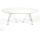 Tavolo ovale trasparente design policarbonato OMETTO - piano Bianco - cm. 180x115