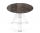 MARBLE TABLE Ø 90 MARQUINA BLACK ROUND OMETTO - TRANSPARENT BASE