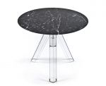 Table Ronde Marbre Noir MARQUINA - Ø90 - OMETTO