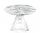 MARBLE TABLE ARABESCATO OVAL 230x115 OMETTO - TRANSPARENT BASE