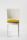 Chair polycarbonate white with pillow Lucienne - TREVIRA CANVAS FABRIC