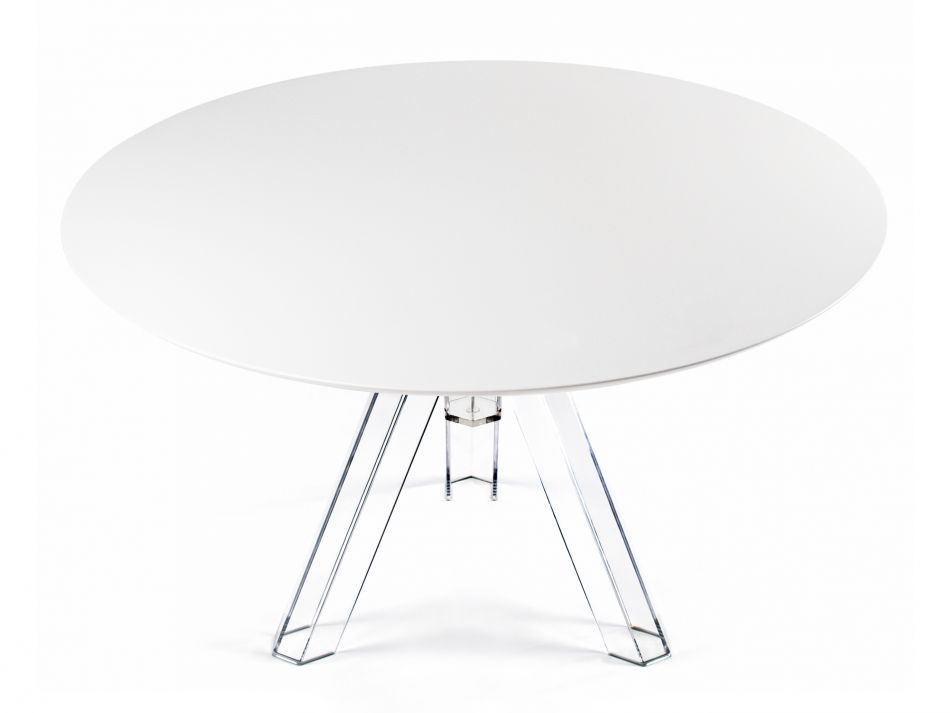 Table ronde transparente en Plexiglass : ici au meilleur prix