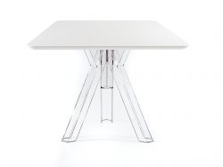 Transparenter quadratischer Tisch aus Polycarbonat Design Ometto - cm. 90x90