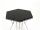 Round transparent OUTDOOR table in design polycarbonate - OMETTO - diameter 180 Black top
