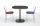 Mesa de barra de diseño BLOUM color NEGRO - h. 74