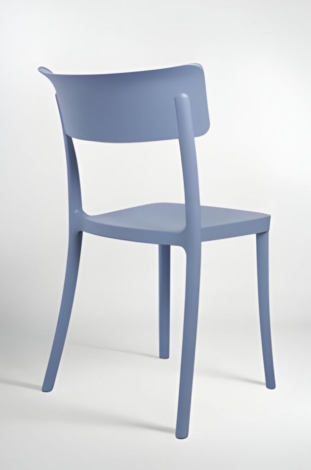 Chaise empilable en polypropylène pour l'intérieur et l'extérieur