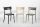 Esstischstuhl polypropylen Design, Stapelbar Outdoor-Stuhl, Küchenstühl und bar – SARETINA - 9 Farben