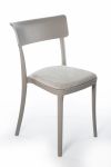 Chaise polypropylène rembourrée en velours design moderne, de cuisine, salle à manger et bistrot - Saretina - 5 couleurs