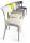 Sedia in polipropilene imbottita design impilabile, per cucina, soggiorno e bar - Saretina ecopelle Nabuk  2 Colori 