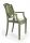 GLOSSY COLORED POLYPROPYLENE CHAIR WITH ARMRESTS - LA16