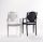 GLOSSY COLORED POLYPROPYLENE CHAIR WITH ARMRESTS - LA16