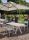 Kwadratowy stół ogrodowy z polipropylenu Ometto  podstawa Antyczna sosna Top - cm 80x80