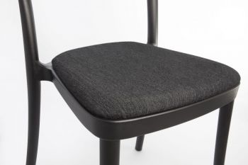 Samt-Chenille-Kissen für Saretina-Stuhl aus Polypropylen - 4 Varianten