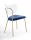 Transparent padded velvet chair Made in Italy, metal frame with back NEUTRAL - SURI - 5 colors