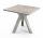 Square Outdoor Table 80x80 In Polypropylene Ometto Base Dove Gray Rialsurface Stone Top