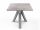 Kwadratowy stół zewnętrzny 80x80 z polipropylenowej podstawy Ometto Dove Grey Rialsurface kamienny blat
