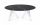 MARMOR SCHWARZ MARQUINA OVAL TABLE 180/230 OMETTO - TRANSPARENT BASIS