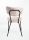 Padded velvet chair Modern Design Made In Italy quality - BLACK metal frame fine velvet 5 colors - SURI