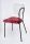 Transparent padded velvet chair Made in Italy, BLACK metal frame NEUTRAL translucent back - SURI - 5 colors