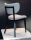 Wooden upholstered dining chair modern design Made in Italy, Structure in mocha beech, 2-colour GORGEUS velvet - SURI