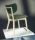 Chaise bois rembourrée design moderne Made in Italy - Structure en hêtre teinté moka, velours BOUCLE 2 couleurs - SURI 