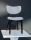 Wooden upholstered dining chair modern design Made in Italy - Structure in natural ash, 2-colour BOUCLE velvet - SURI
