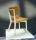 Wooden upholstered dining chair modern design Made in Italy - Structure in natural ash, 2-colour BOUCLE velvet - SURI