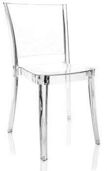 Krzesło przezroczyste z poliwęglanu Lucienne NEUTRALNE