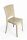 Polycarbonate Chair LUCIENNE - CAPPUCCINO colour