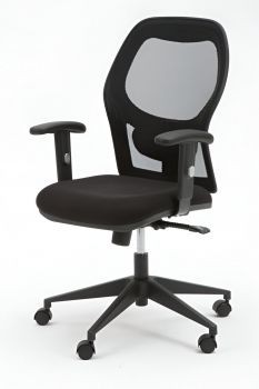 Seduta ufficio ergonomica con movimento contatto permanente multibloccante, regolabile in altezza - DRACO - 3 colori