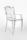 TRANSPARENT GHOST CHAIR POLYCARBONATE WITH ARMRESTS LA16  - NEUTRAL