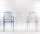 TRANSPARENT GHOST CHAIR POLYCARBONATE WITH ARMRESTS LA16 - BLUE ICE