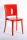 Polycarbonate Chair LUCIENNE - FLAME RED