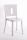 Krzesło z poliwęglanu na bardzo wysoki połysk Lucienne  - srebrnoszary 